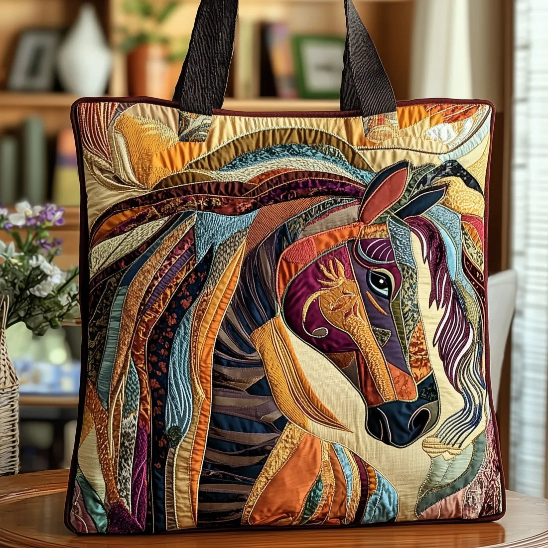Bolsa Artesanal – Caballo de Mosaico Multicolor