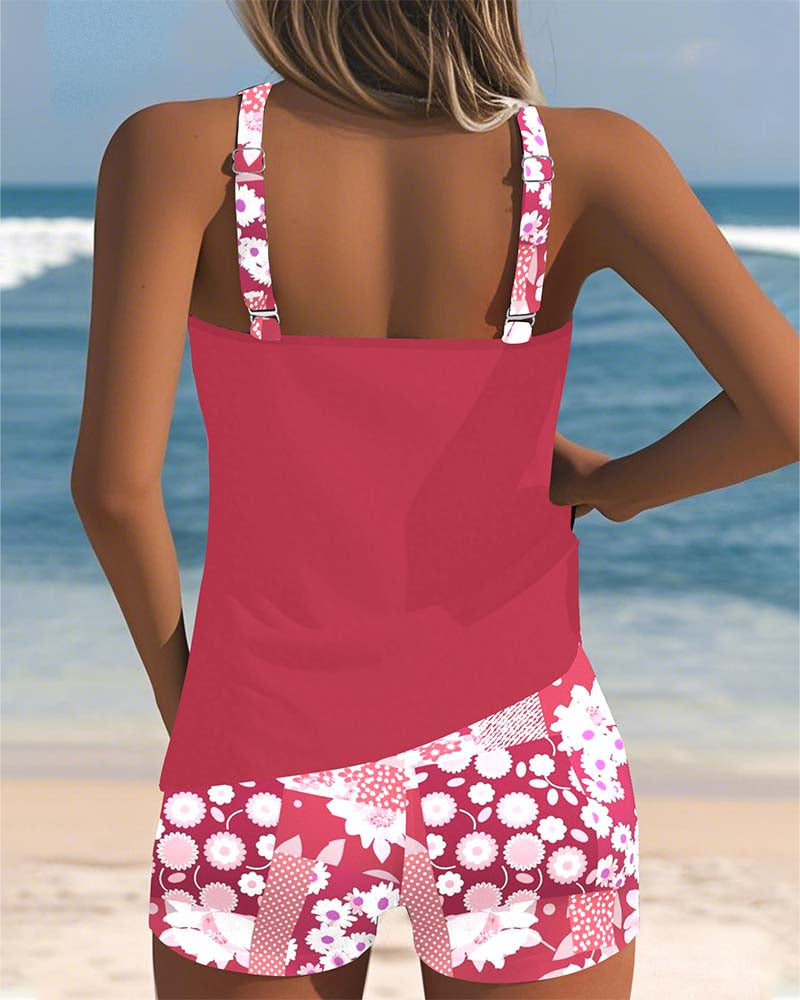 Conjunto de traje de baño de una pieza a la moda