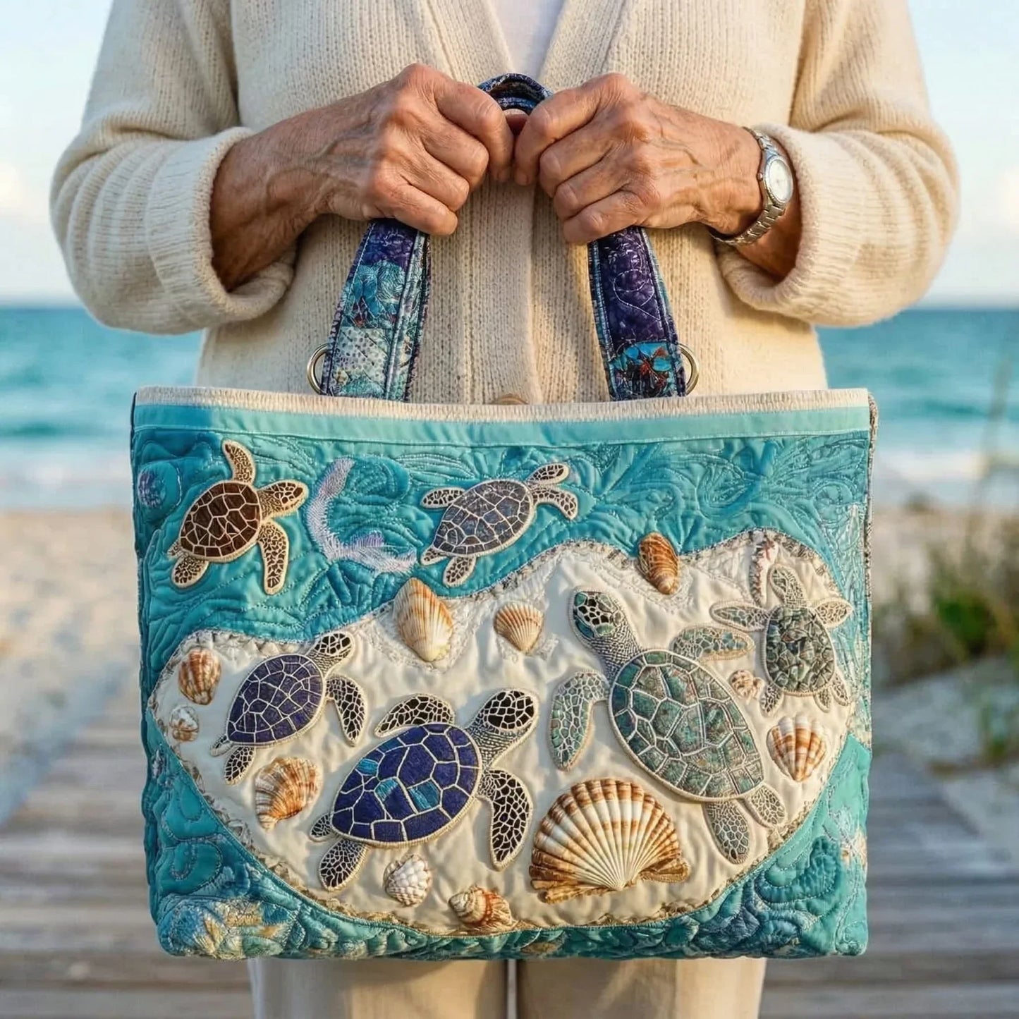 Bolsa Artesanal – Tortugas Enamoradas