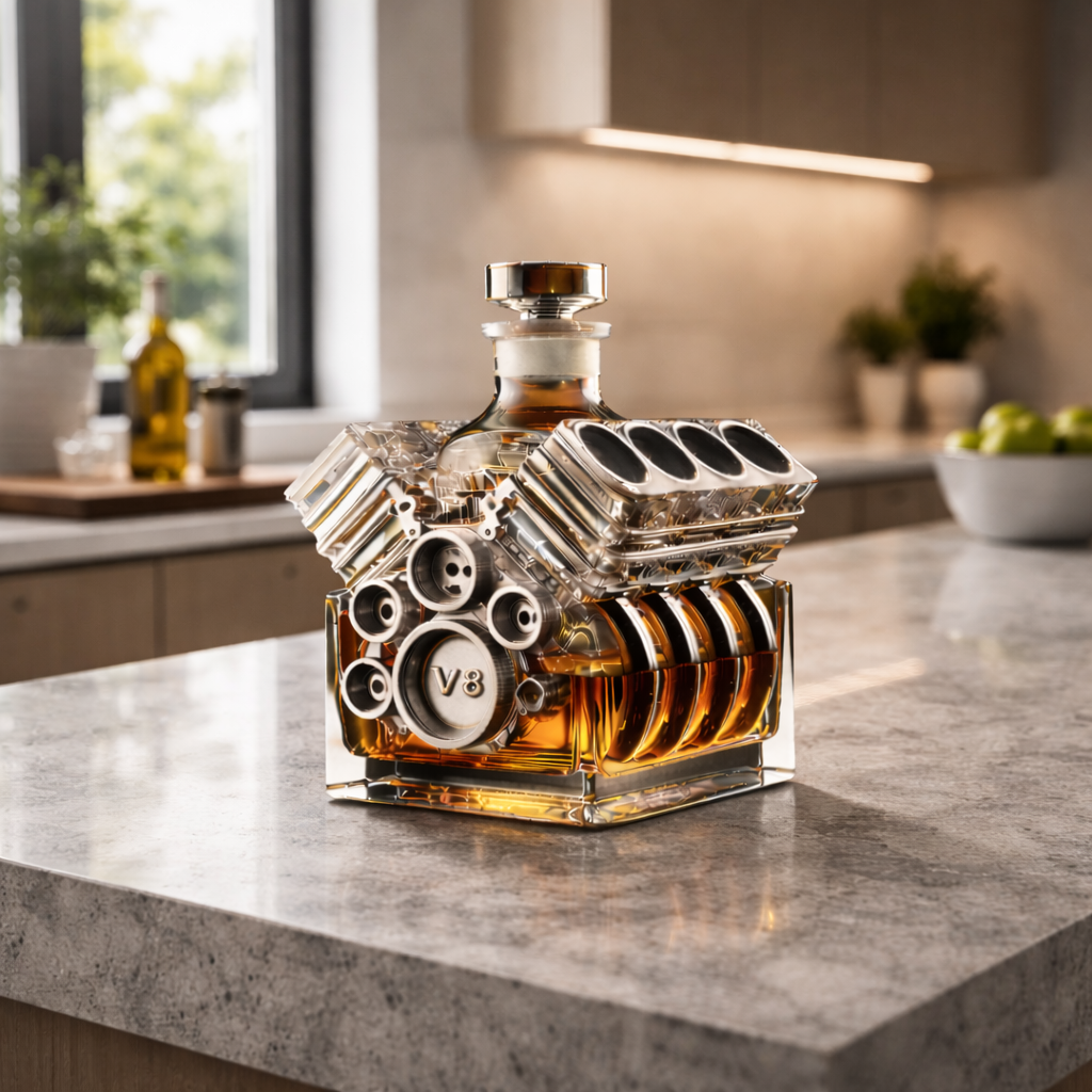 Licorera de Whisky – Edición Motor V8