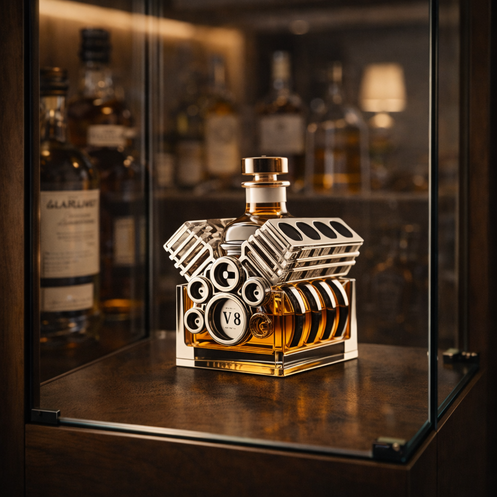 Licorera de Whisky – Edición Motor V8