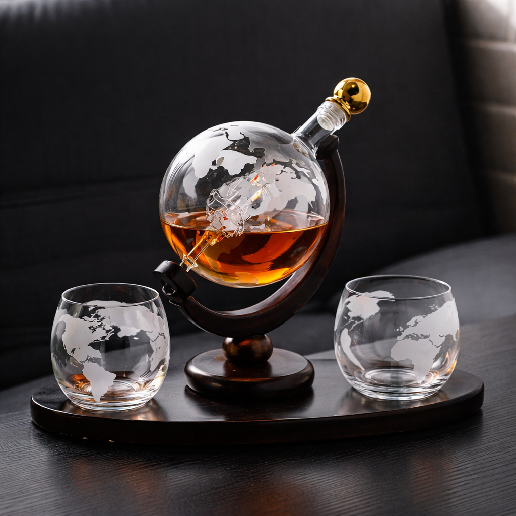 Licorera de Whisky – Edición Mapamundi