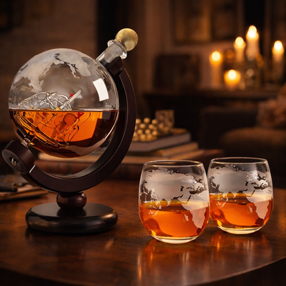 Licorera de Whisky – Edición Mapamundi