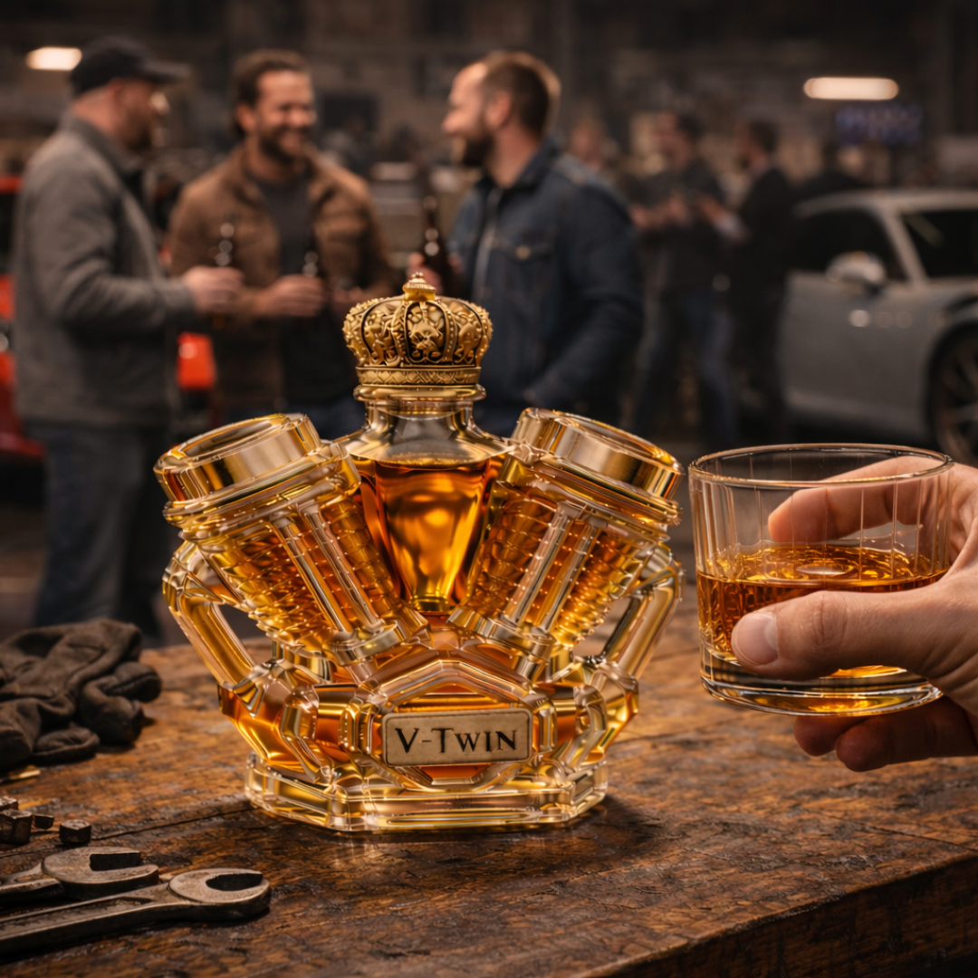 Licorera de Whisky – Edición Motor V-Twin