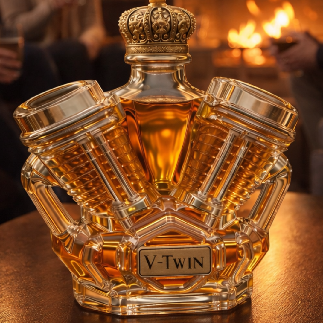 Licorera de Whisky – Edición Motor V-Twin