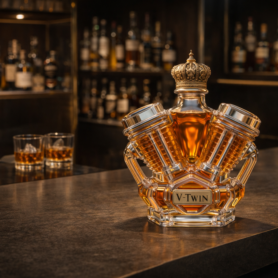 Licorera de Whisky – Edición Motor V-Twin