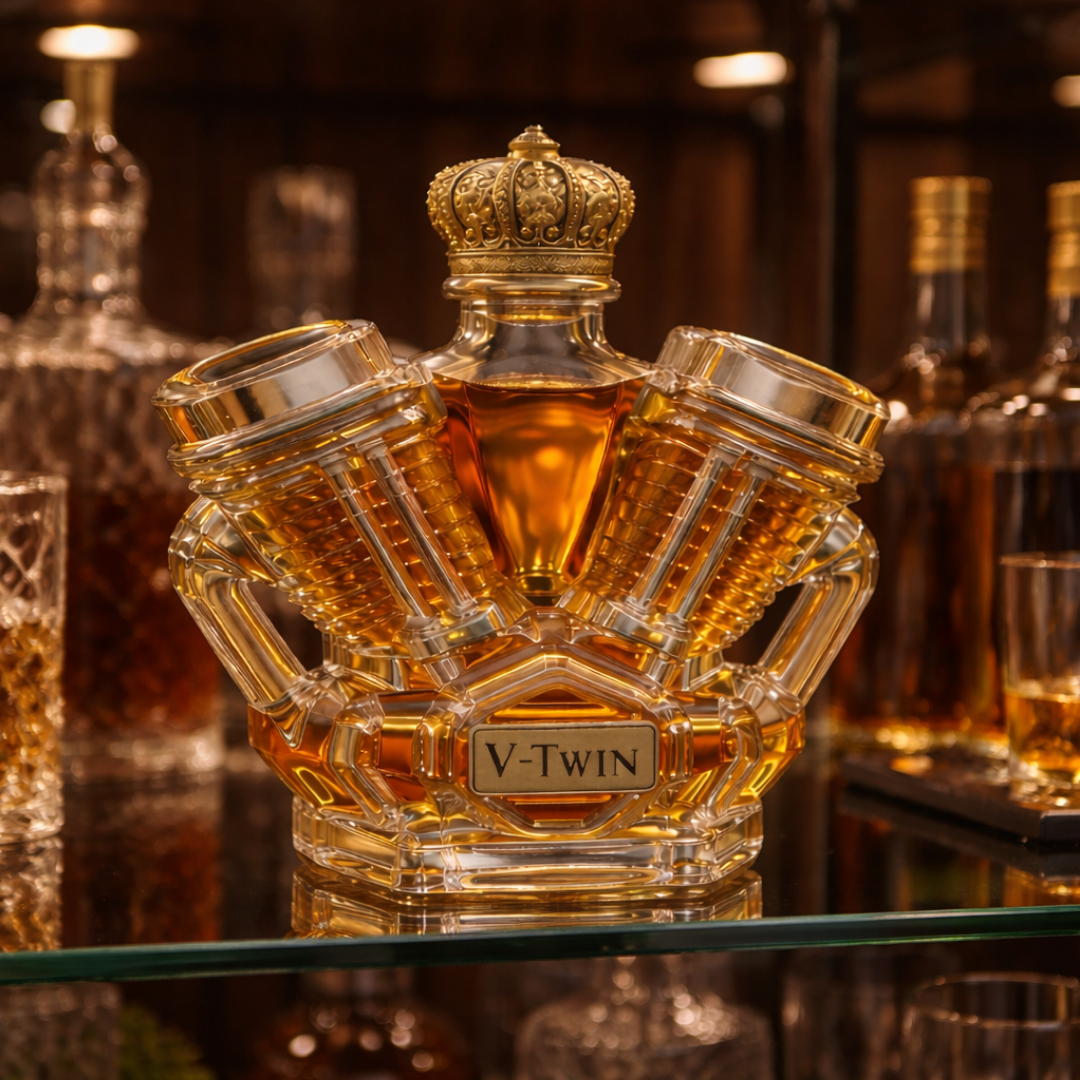 Licorera de Whisky – Edición Motor V-Twin