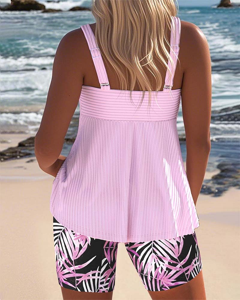 Conjunto de tankini colorido