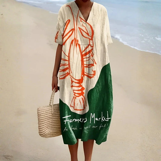 Vestido de Verano Cómodo Sisal