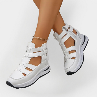 Elegantes Sandalias de Verano con Tacón y Cierre Lateral