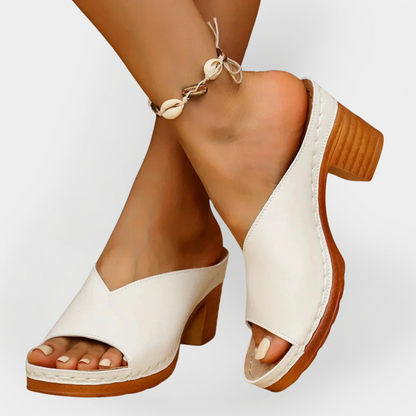 Sandalias Ortopédicas con Tacón Ancho