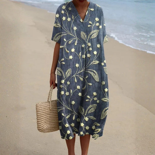 Vestido de Verano Cómodo Xpu-Há