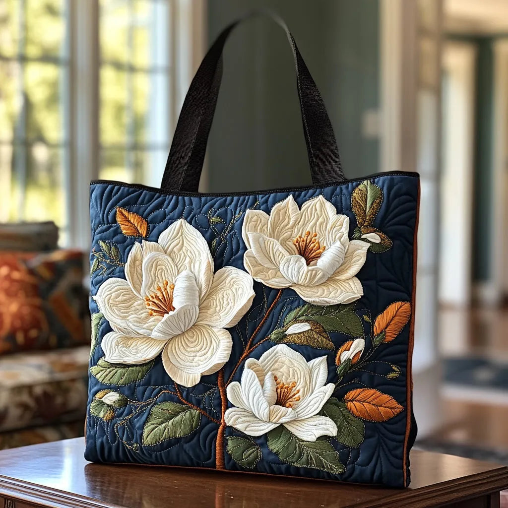 Bolsa Artesanal Acolchada – Magnolia Delicada
