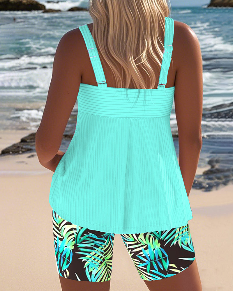 Conjunto de tankini colorido