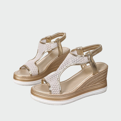 Sandalias ortopédicas elegantes para mujer con plataforma