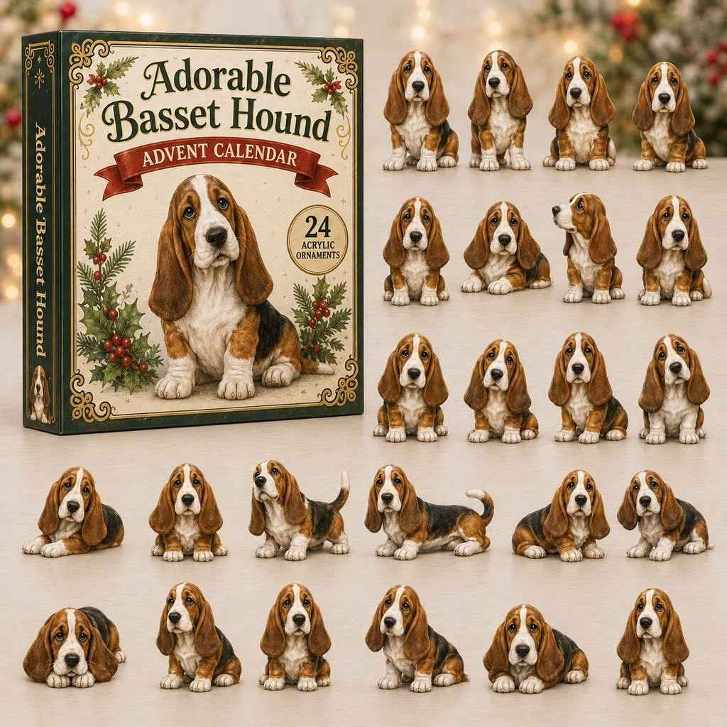 Adorable Basset Hound Advent Calendar 2026