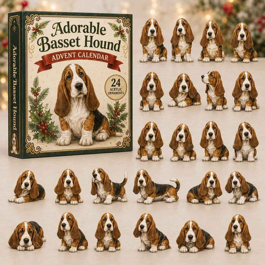Adorable Basset Hound Advent Calendar 2026