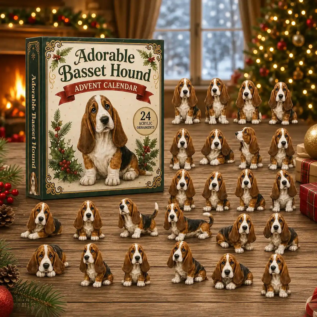 Adorable Basset Hound Advent Calendar 2026