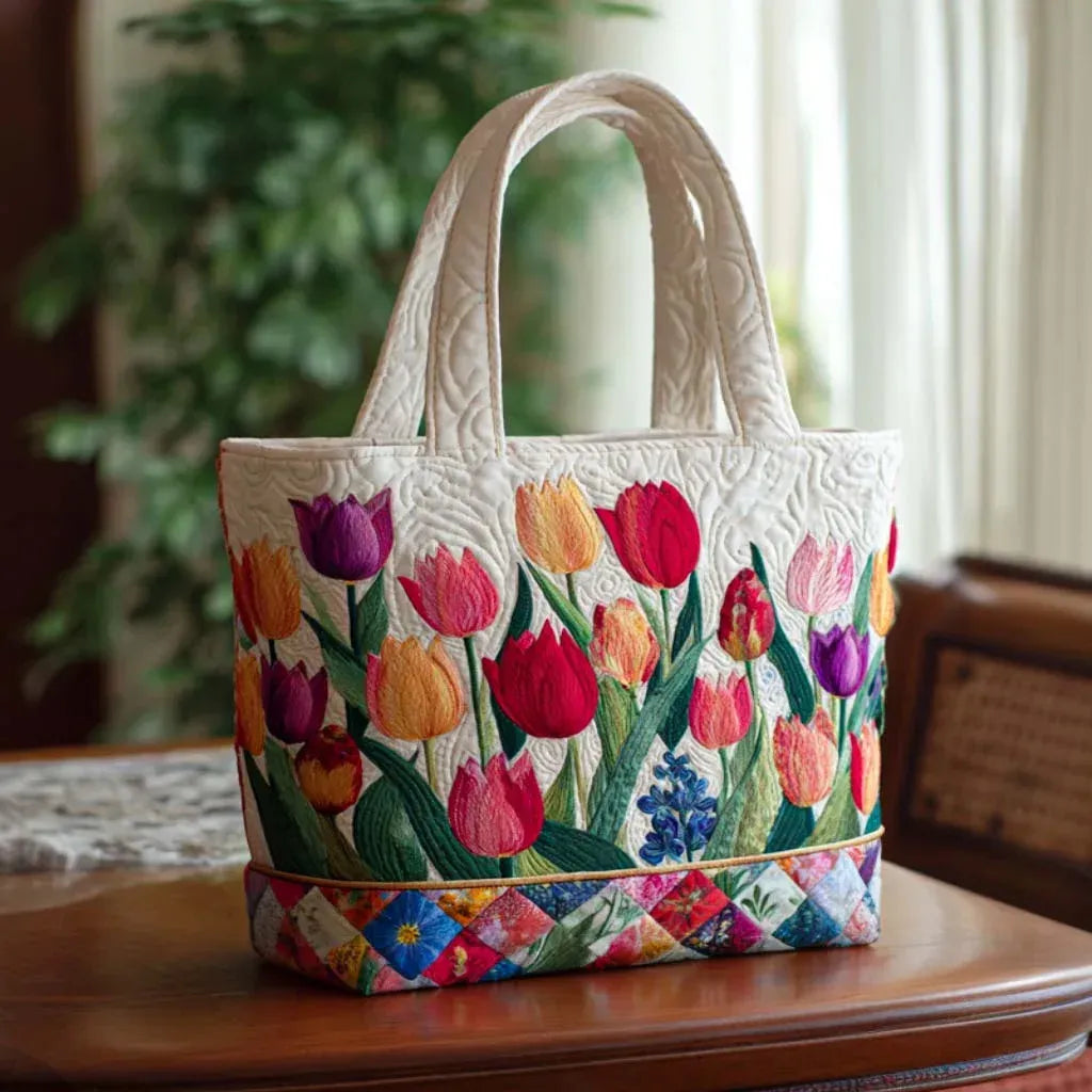 Bolsa Acolchada – Jardín de Tulipanes