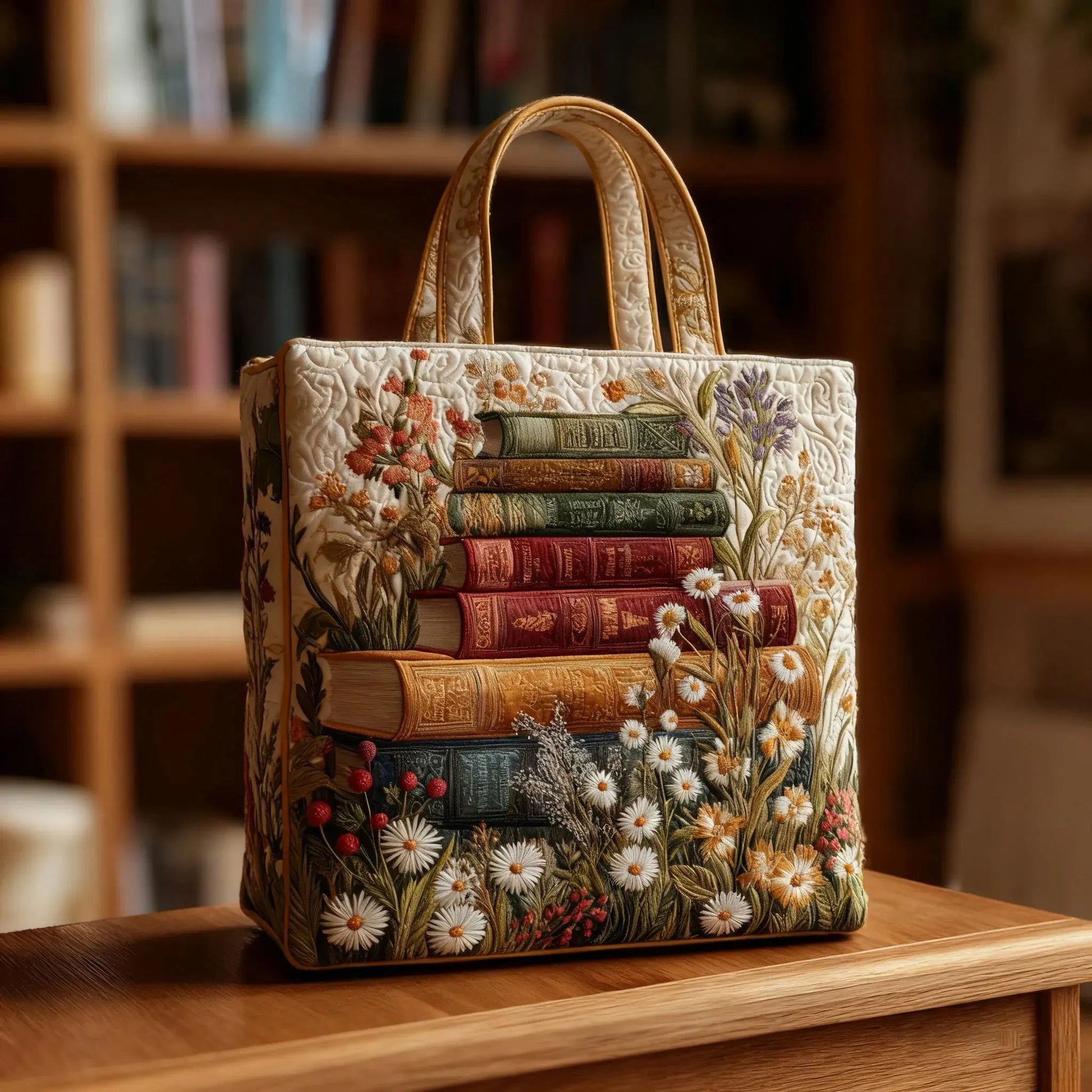Bolsa Artesanal Acolchada – Estampado Floral