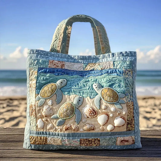 Bolsa Artesanal Acolchada – Tortugas Marinas
