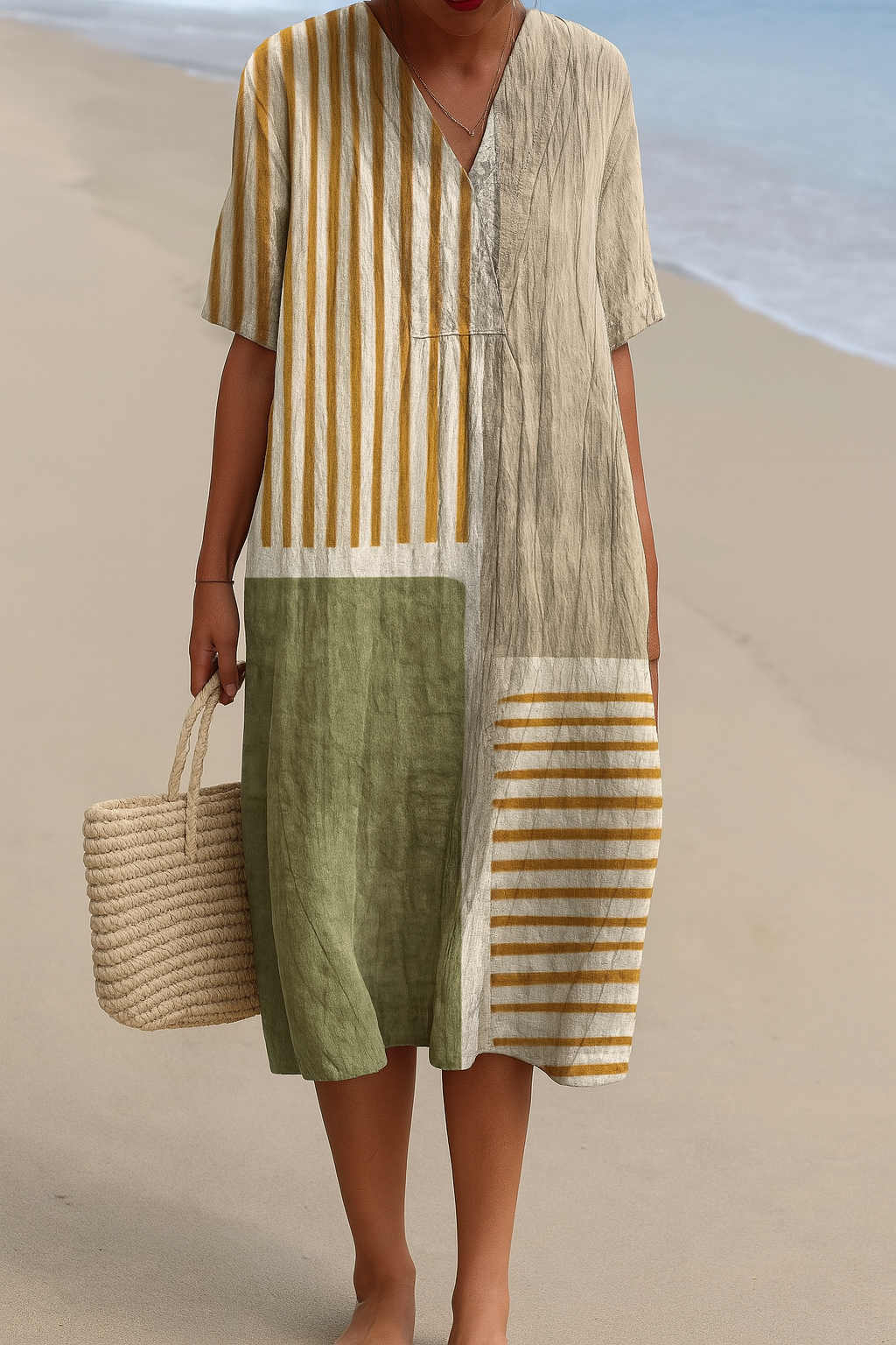 Vestido de Verano Cómodo Boca de Tomatlán