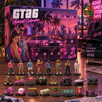 GTA 6 Advent Calendar – 24 Days Vice City Miniatures &amp; Collectible Figurine Set