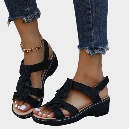 Sandalias bordadas – ortopédicas