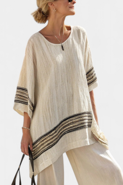 Conjunto Elegante de Lino Bambú