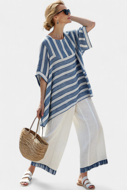 Conjunto de Lino Mediterráneo