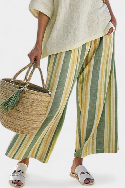 Conjunto De Lino Bambú Aceituna