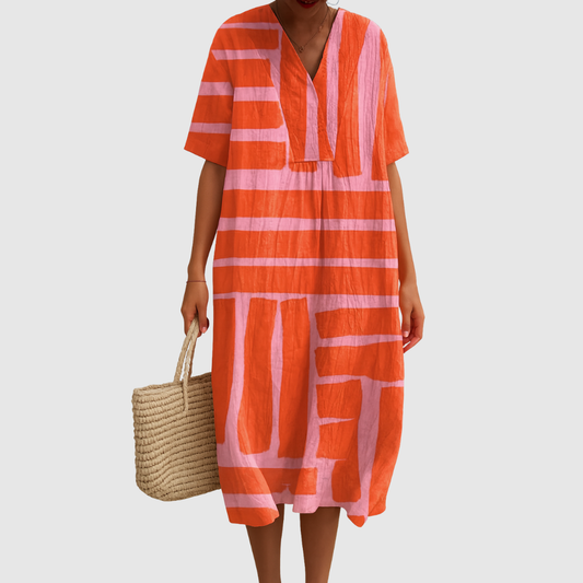 Vestido de Verano Cómodo Barra de Potosí