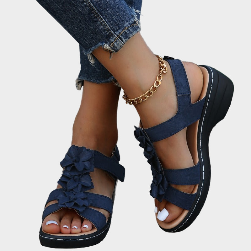 Sandalias bordadas – ortopédicas