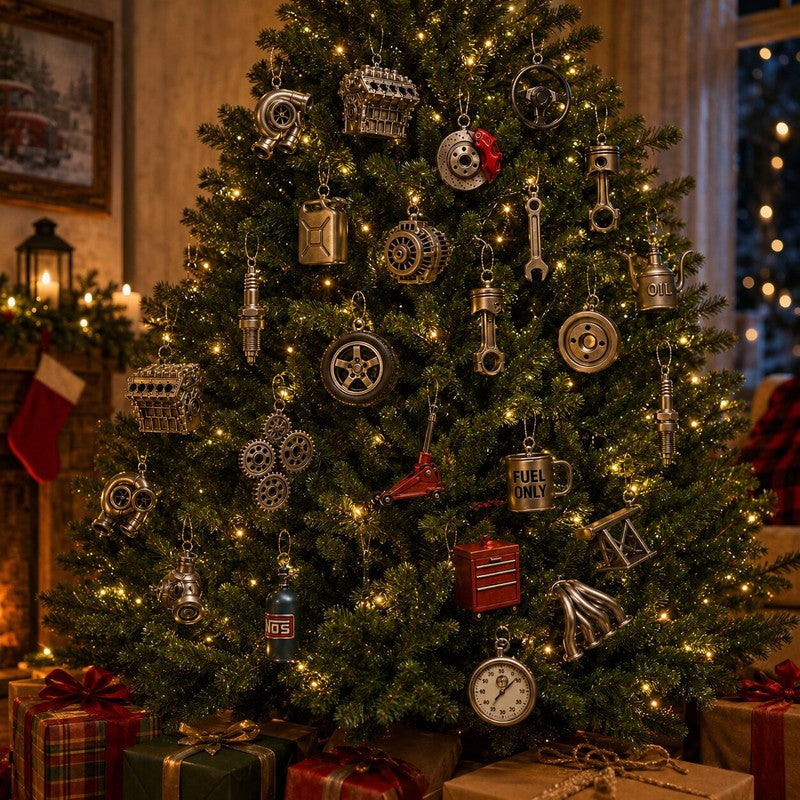 Calendario de Adviento - 24 puertas con temática de piezas automotrices y garaje
