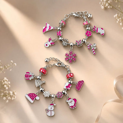 Kit para hacer pulseras del calendario de Adviento - set de manualidades navideñas de cuenta regresiva con 24 compartimentos