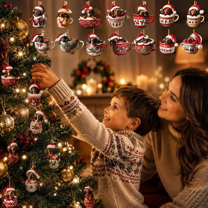 Calendario de Adviento con adornos de perro salchicha - Edición 2026