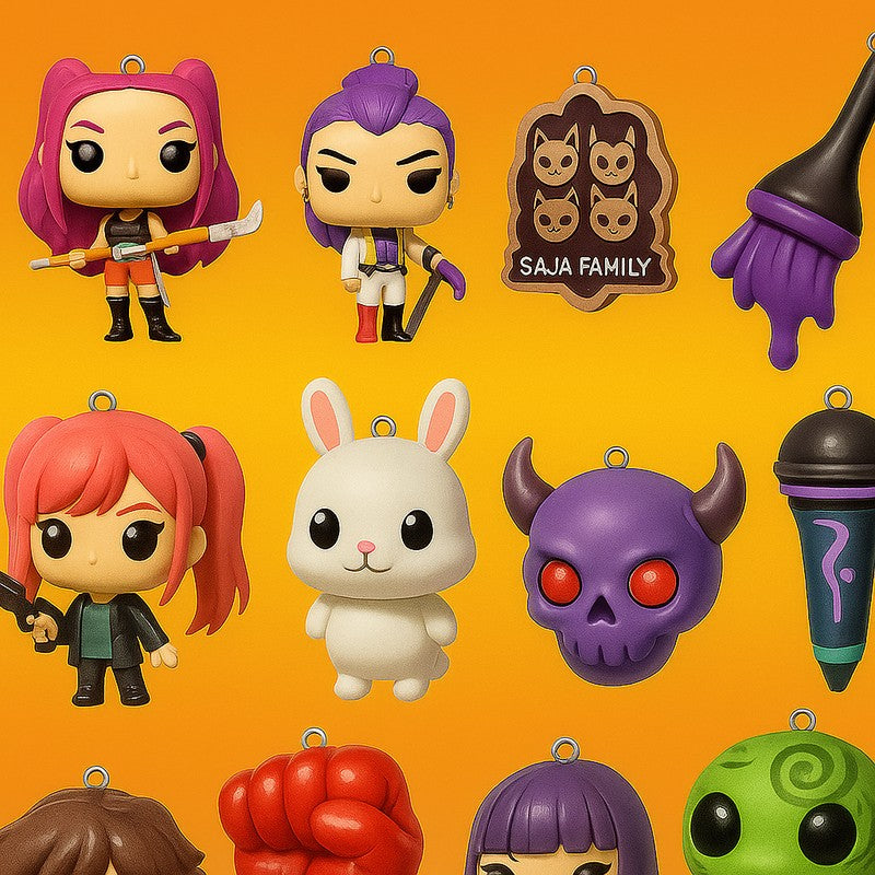 Calendario de Adviento de anime y K-Pop con minifiguras y colgantes decorativos