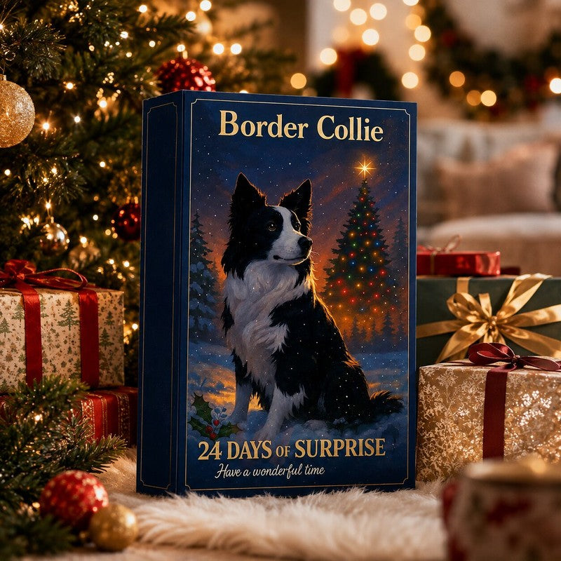 Calendario de Adviento de border collie 2026 - 24 figuras de plástico