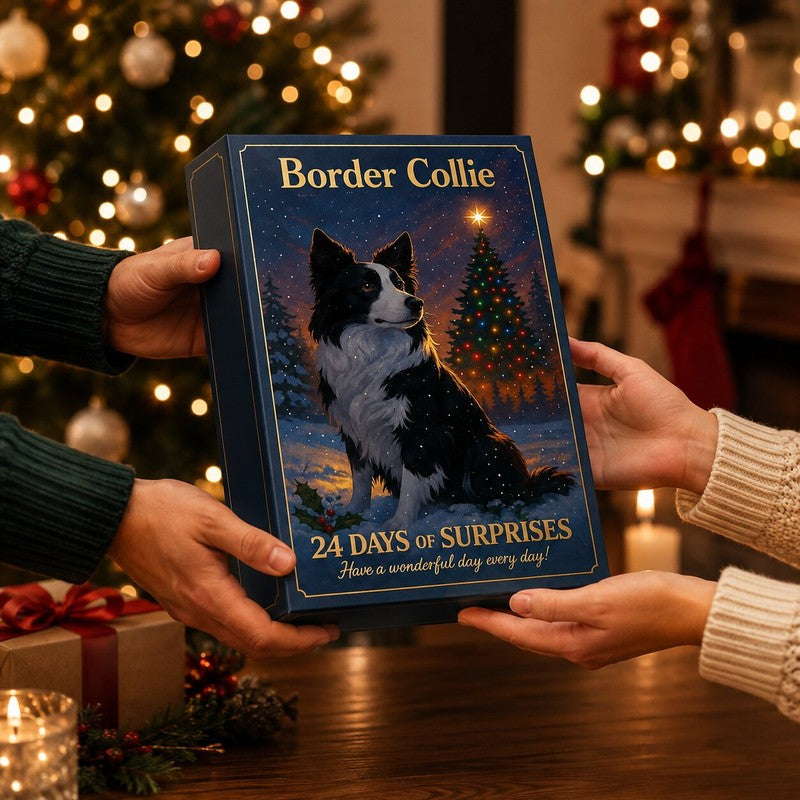 Calendario de Adviento de border collie 2026 - 24 figuras de plástico