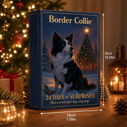 Calendario de Adviento de border collie 2026 - 24 figuras de plástico