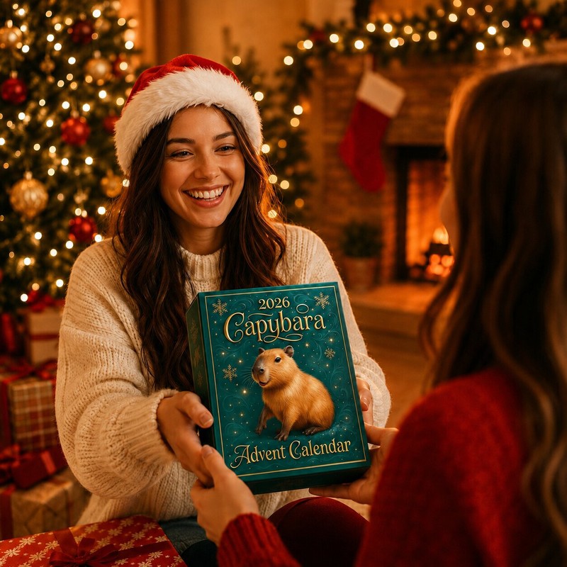 Calendario de Adviento de capibara 2026 - Cuenta atrás para Navidad
