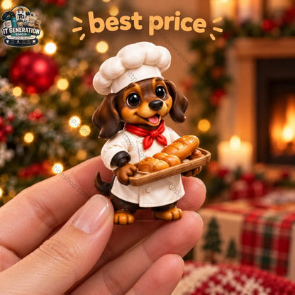 Calendario de Adviento de perros salchicha - 24 figuras miniatura con disfraces de personajes