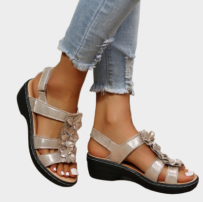 Sandalias bordadas – ortopédicas