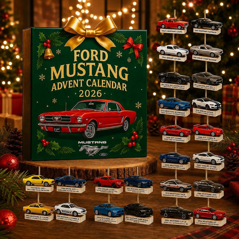 Calendario de Adviento del Ford Mustang - 24 modelos de coches en miniatura
