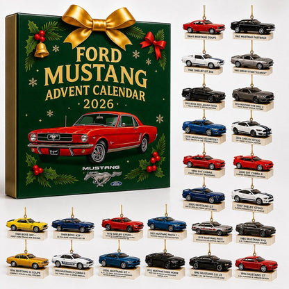 Calendario de Adviento del Ford Mustang - 24 modelos de coches en miniatura