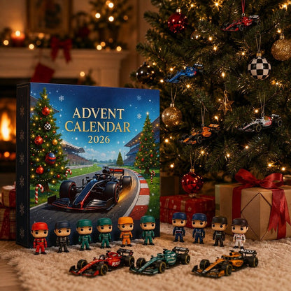 Calendario de Adviento de Fórmula 1 2026 - Tema de automovilismo con 24 sorpresas