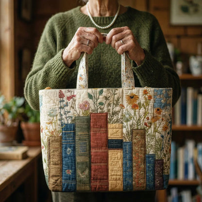 Bolsa Artesanal Acolchada – Libros y Flores