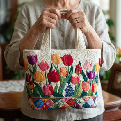 Bolsa Acolchada – Jardín de Tulipanes