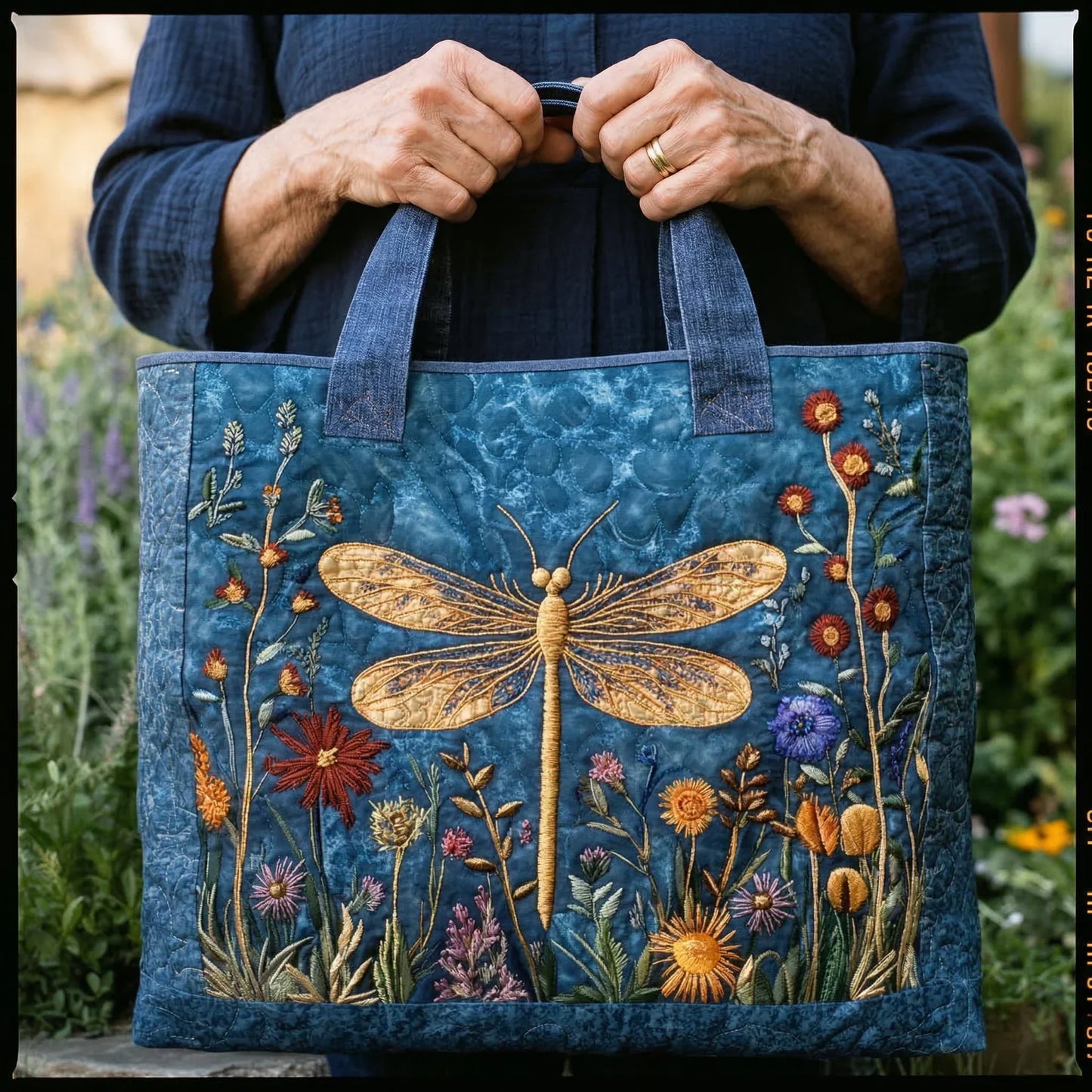 Bolsa Acolchada – Libélula Dorada