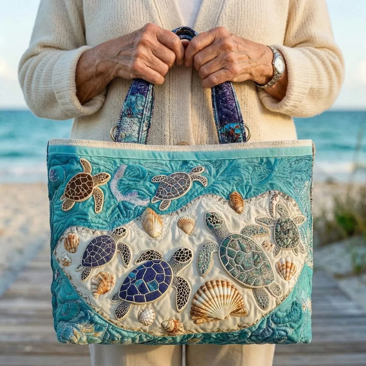 Bolsa Artesanal – Tortugas Enamoradas